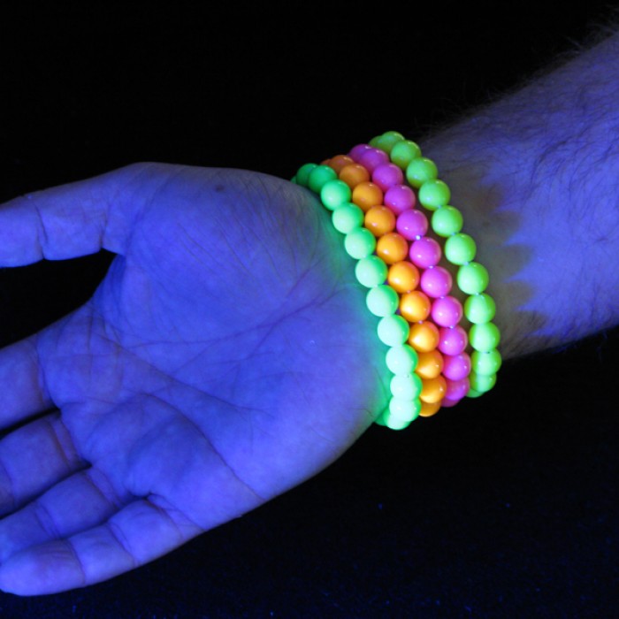  UV Neon Beads Bracelets