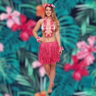 5 Piece Hawaiian Accessories in Pink