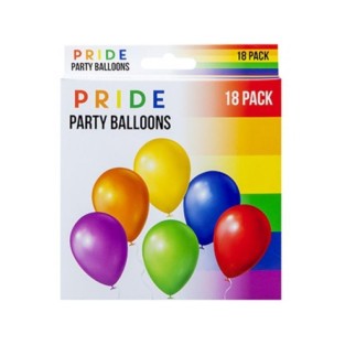 Pride 10" Balloons - 18 Pack