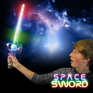 Silver Rainbow Space Sword