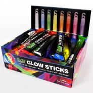 Wholesale 6" Glow Sticks 9 Mixed colour box of 50