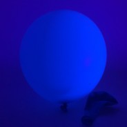 Neon Balloons 4 Blue under UV light