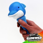 Dolphin Mini Flashing Animal Wand 7" Wholesale 8 