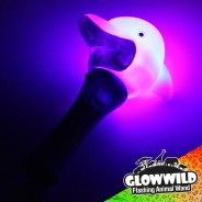 Dolphin Mini Light Up Animal Wand 7" 5 