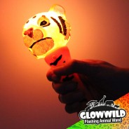Tiger Mini Flashing Animal Wand 7" Wholesale 5 