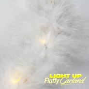 LED Fluffy Garland with Ribbon Wholesale 7 
