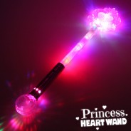 Large Light Up Princess Heart Wand 8 