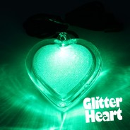 Flashing Glitter Heart Necklaces Wholesale 4 