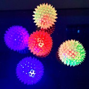 Light up Spikey Ball 7.5cm Wholesale 4 