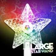 Large Flashing Star Wand Wholesale 5 