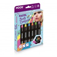 Pastel Neon UV Body Crayons Boxset 8 