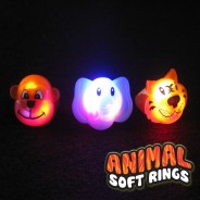 Flashing Animal Soft Rings Wholesale 3 