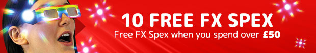 10 free FX Spex when you spend over £30
